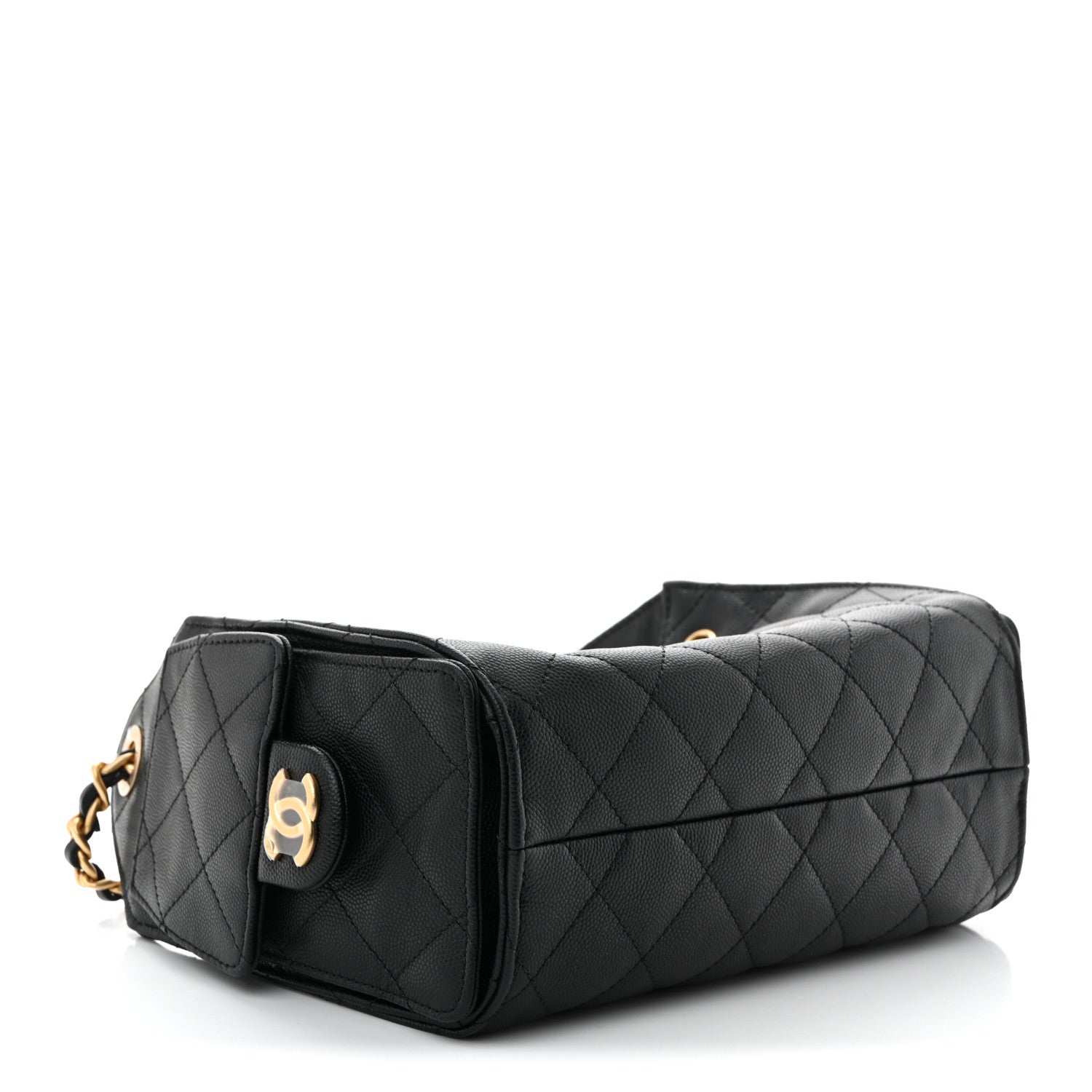 Chanel Caviar Quilted Mini Chanel 25 Handbag Black 4 of 10