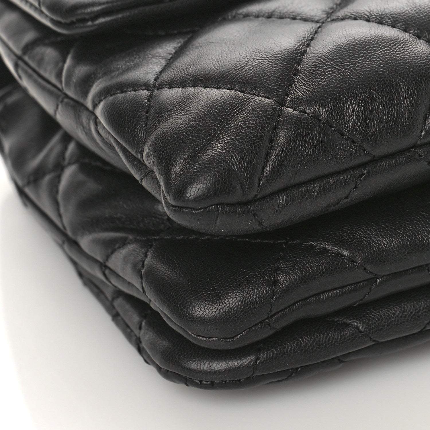 Chanel Lambskin Quilted Small Pillow Crush Flap Black 8 of 9