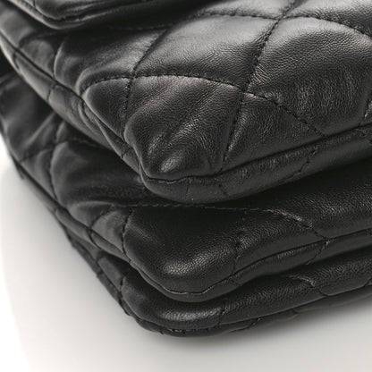 Chanel Lambskin Quilted Small Pillow Crush Flap Black 8 of 9