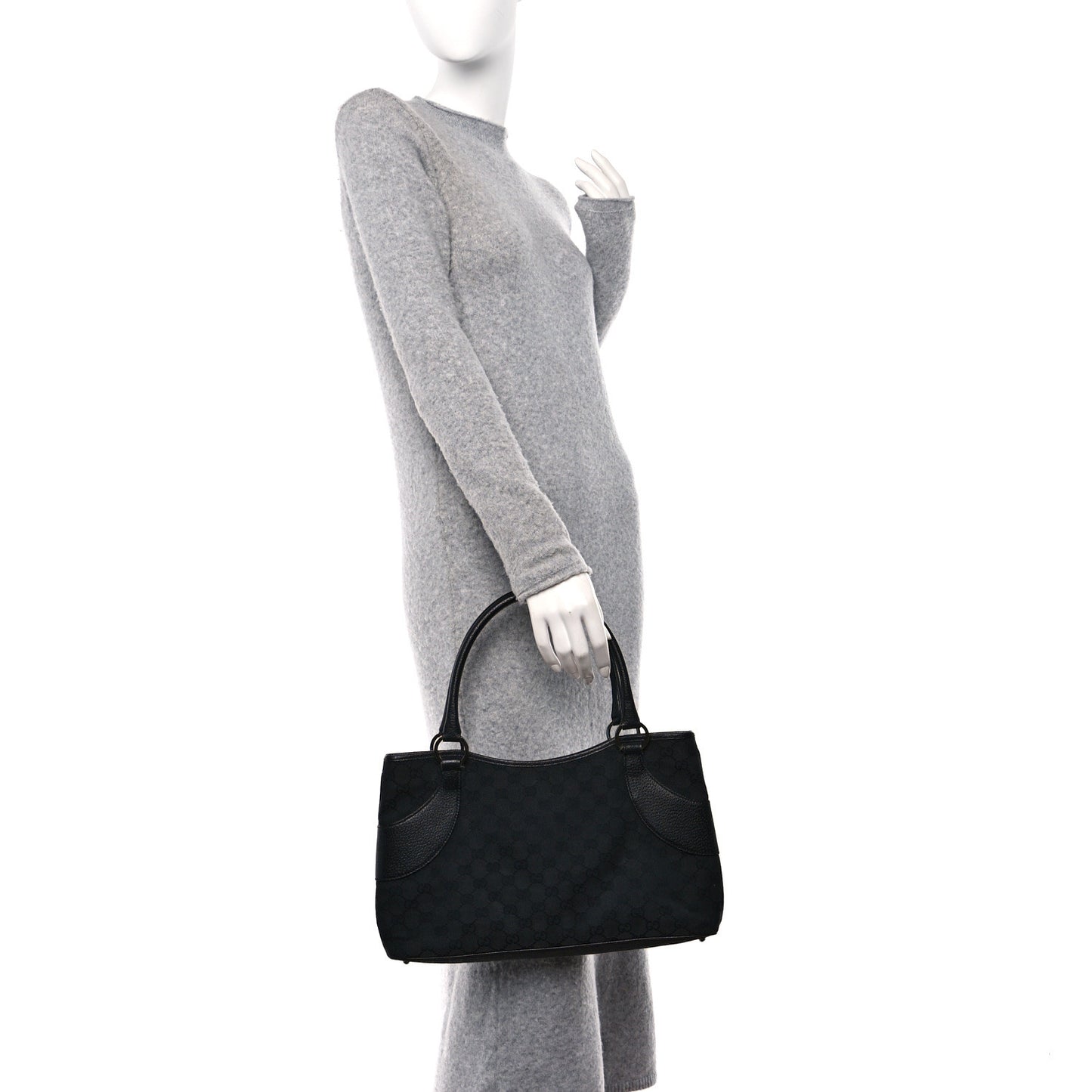 Monogram Shoulder Bag Black