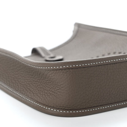 Hermes Taurillon Clemence Amazone Evelyne TPM Etoupe Bleu Indigo 9 of 10