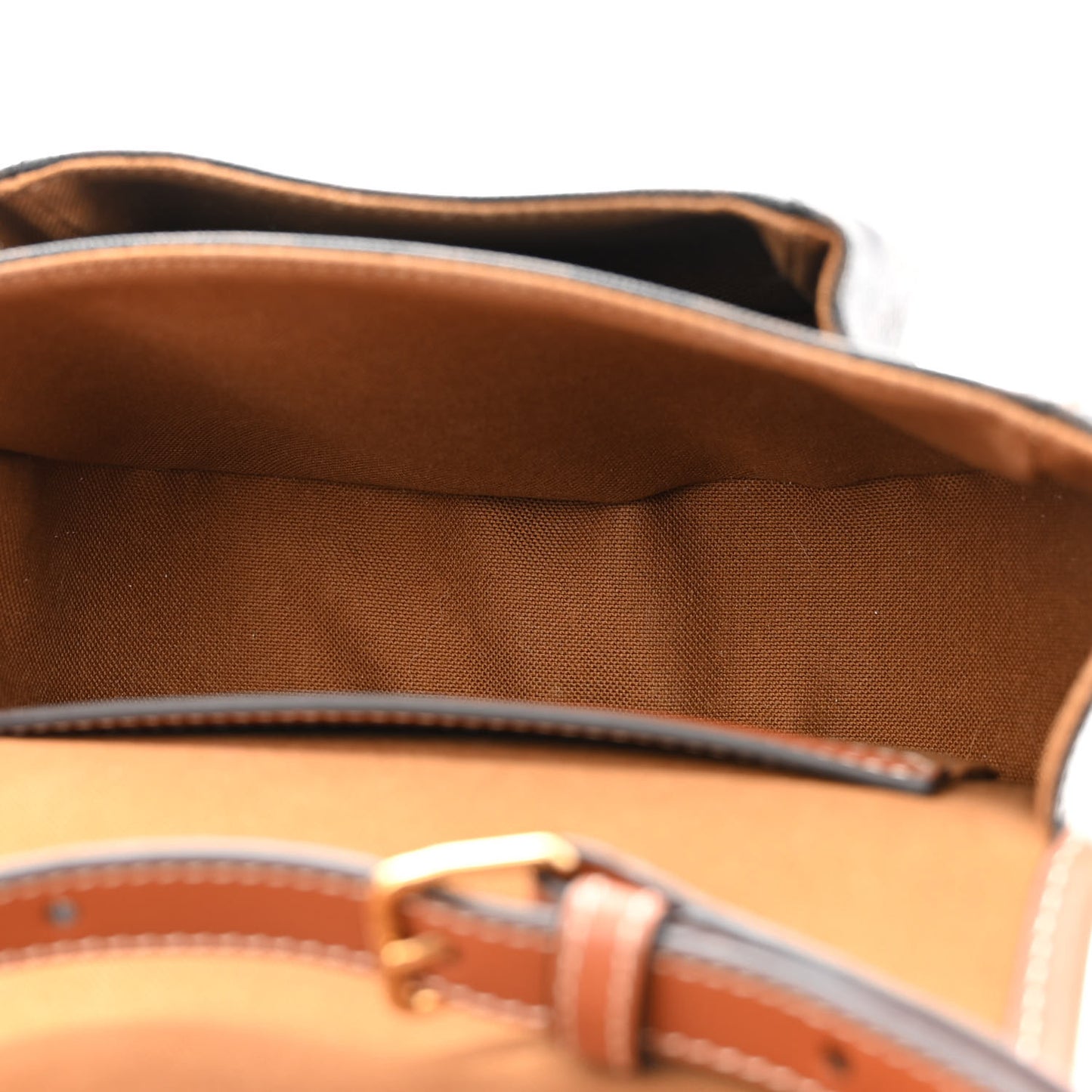Triomphe Canvas Medium Folco Bag Tan