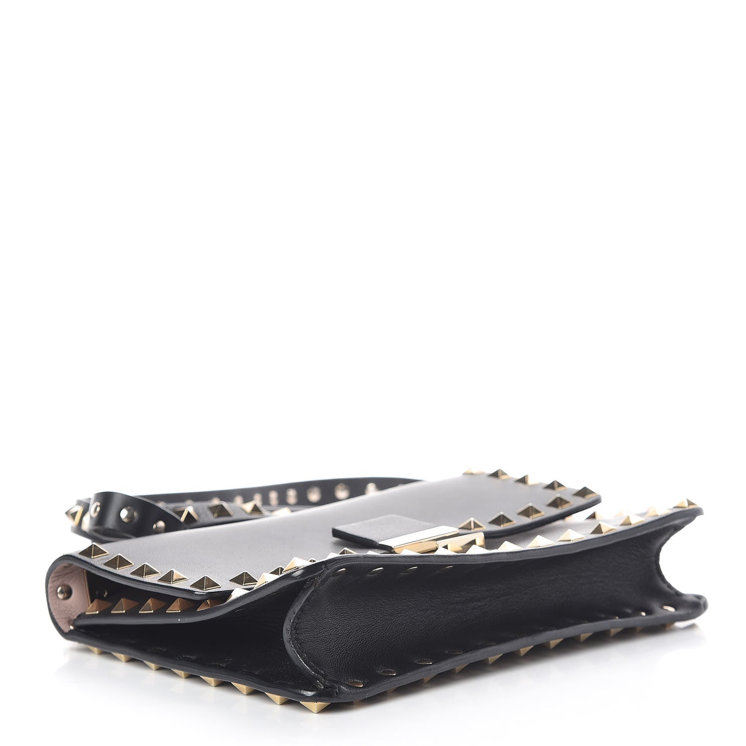 Valentino Garavani Calfskin Rockstud Top Handle Crossbody Black 4 of 8