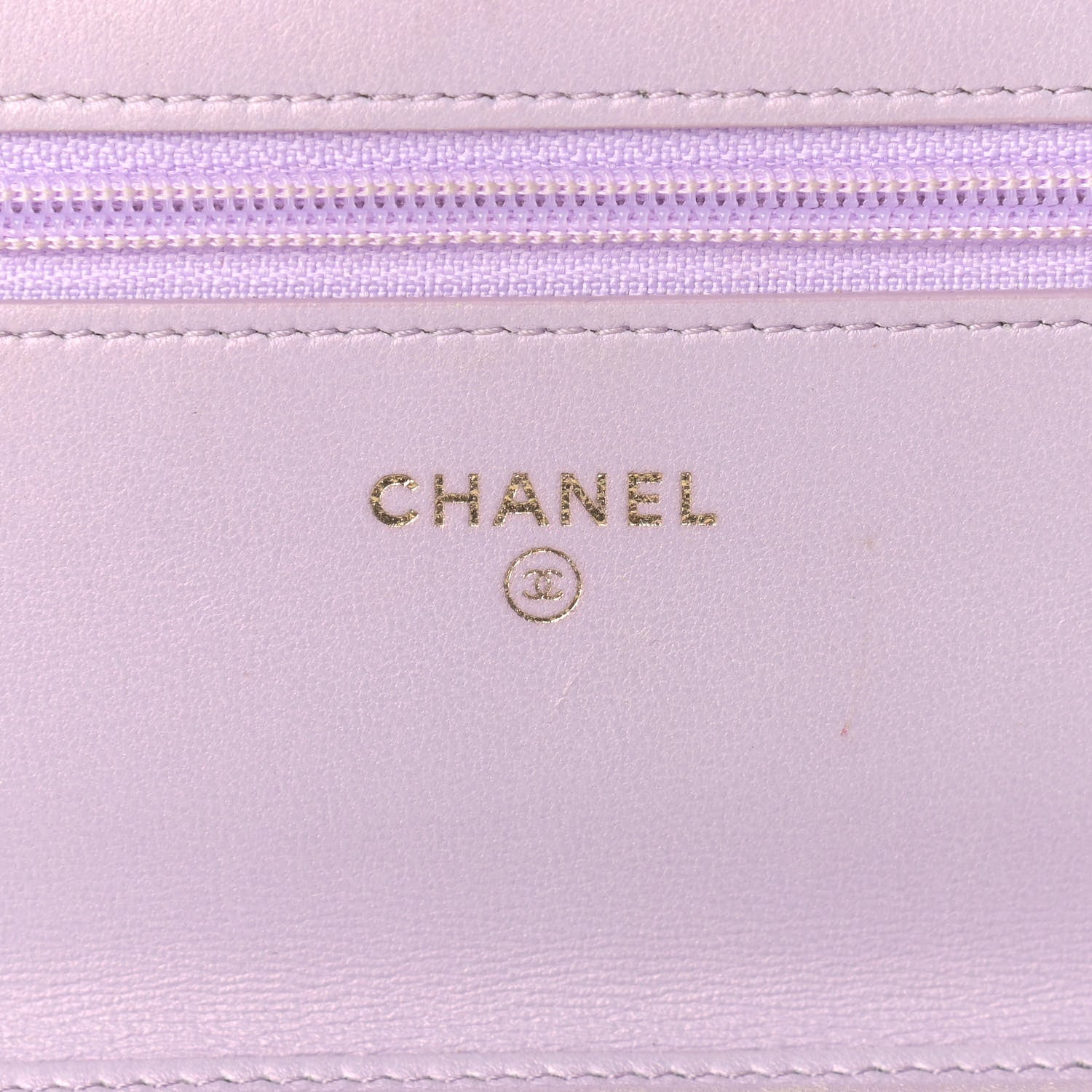 Chanel Patent Calfskin Quilted Boy Wallet On Chain WOC Purple 6 of 17