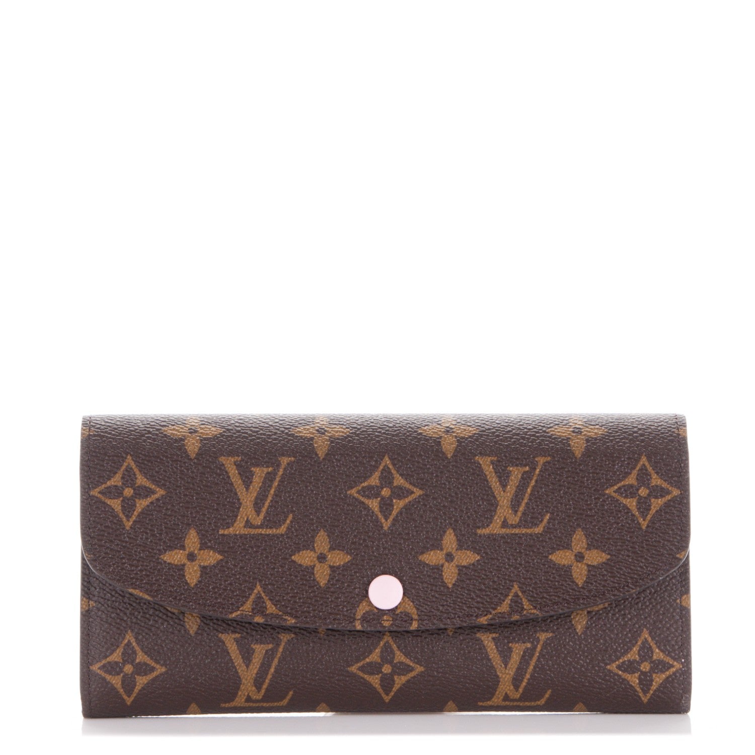Louis Vuitton Monogram Emilie Wallet Rose Ballerine 1 of 7