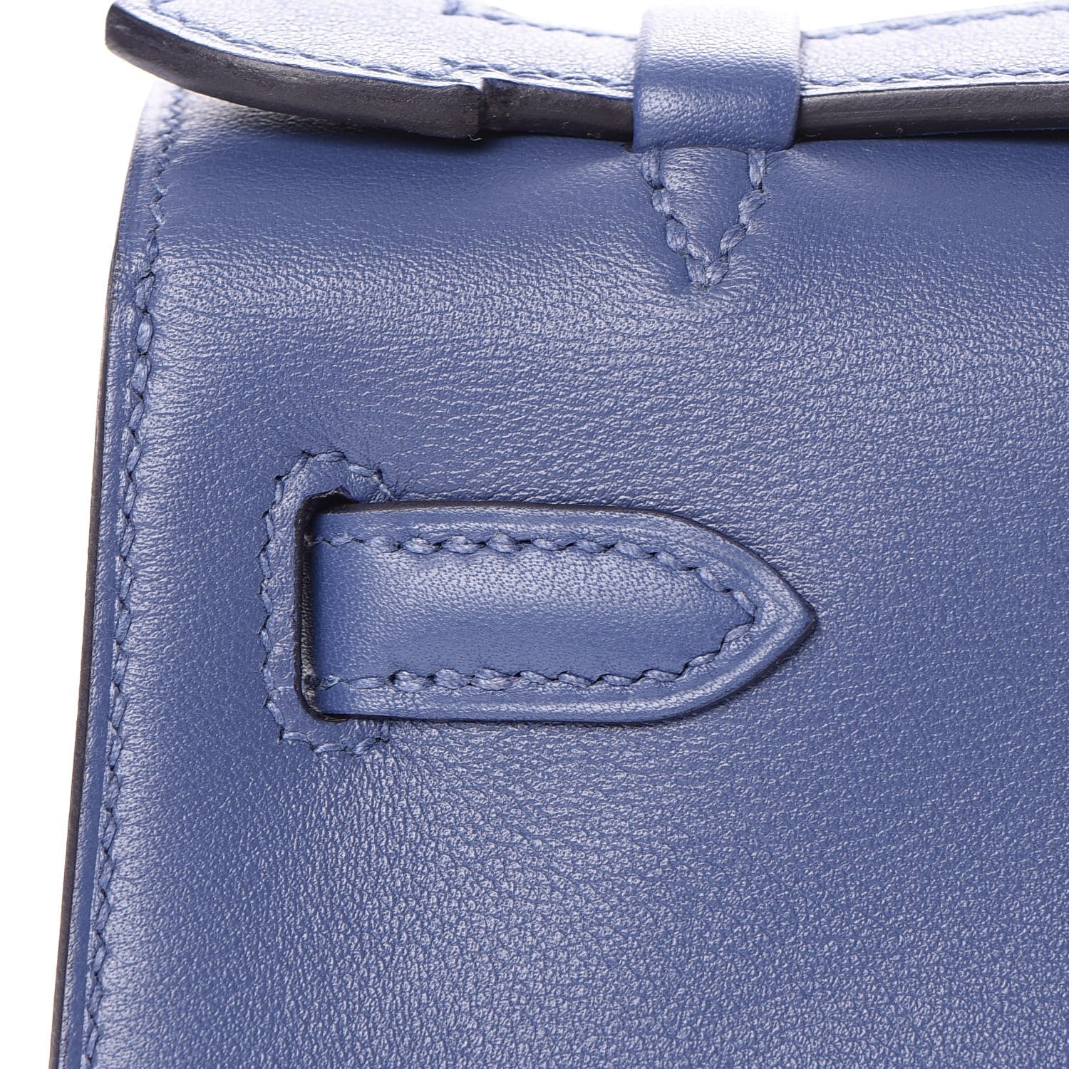 Hermes Swift Kelly Pochette Clutch Bleu Brighton 16 of 27