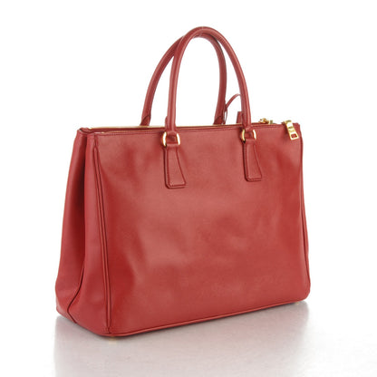 Prada Saffiano Large Galleria Double Zip Tote Fuoco 3 of 10
