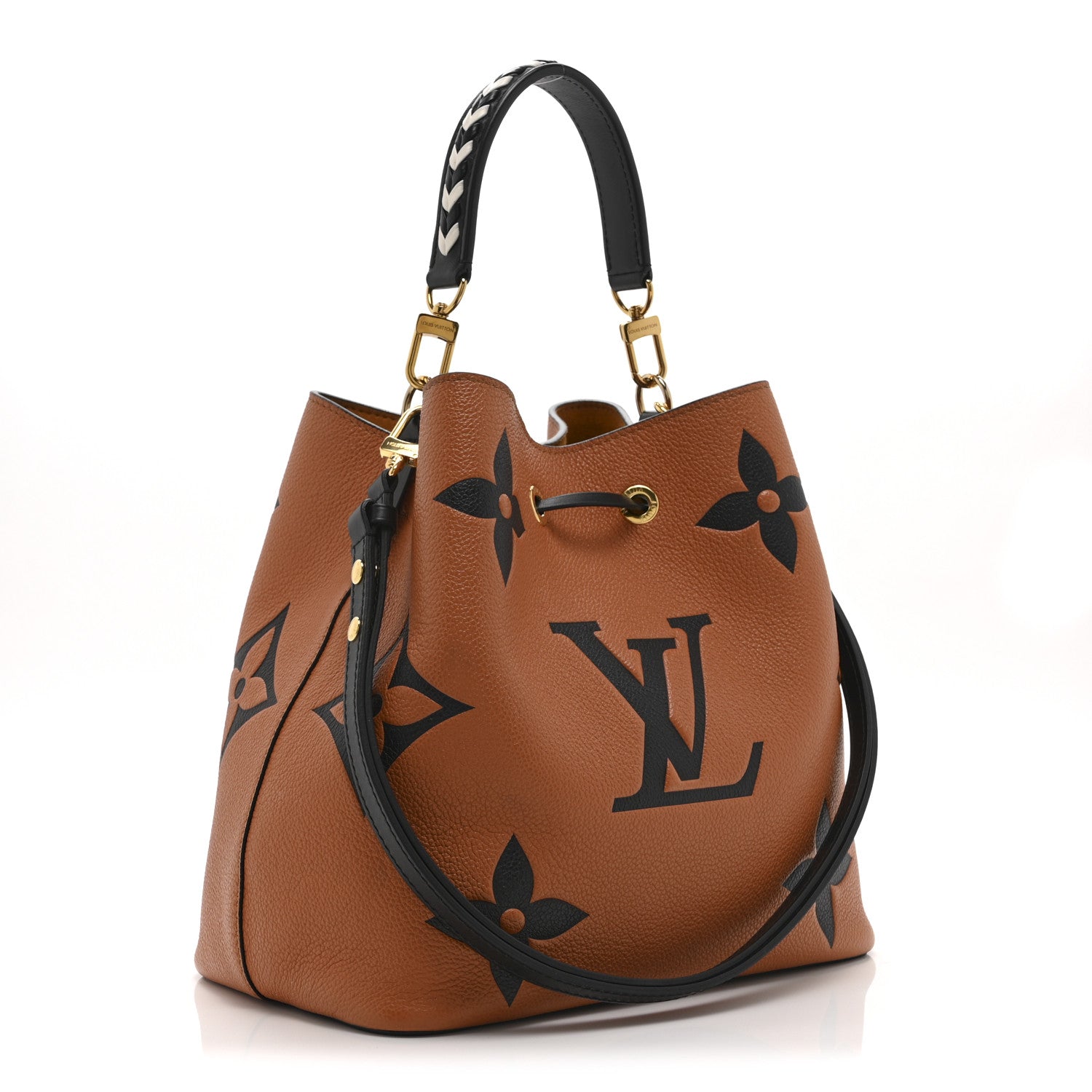 Louis Vuitton Empreinte Monogram Giant Crafty Neonoe MM Caramel Black 4 of 13