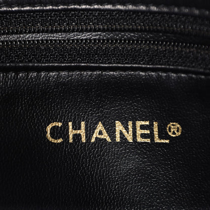 Chanel Lambskin Quilted Shopping Tote Black 8 of 9