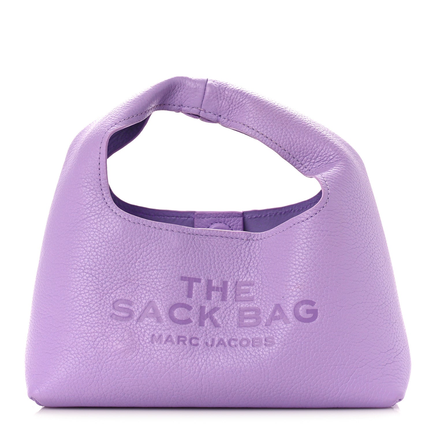Marc Jacobs Grained Calfskin Mini The Sack Bag Wisteria 1 of 10