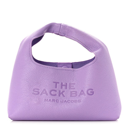 Marc Jacobs Grained Calfskin Mini The Sack Bag Wisteria 1 of 10