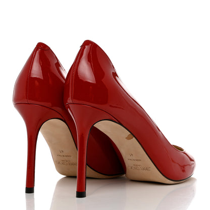 Jimmy Choo Patent Romy 85 Pumps 41 Red 4 of 10