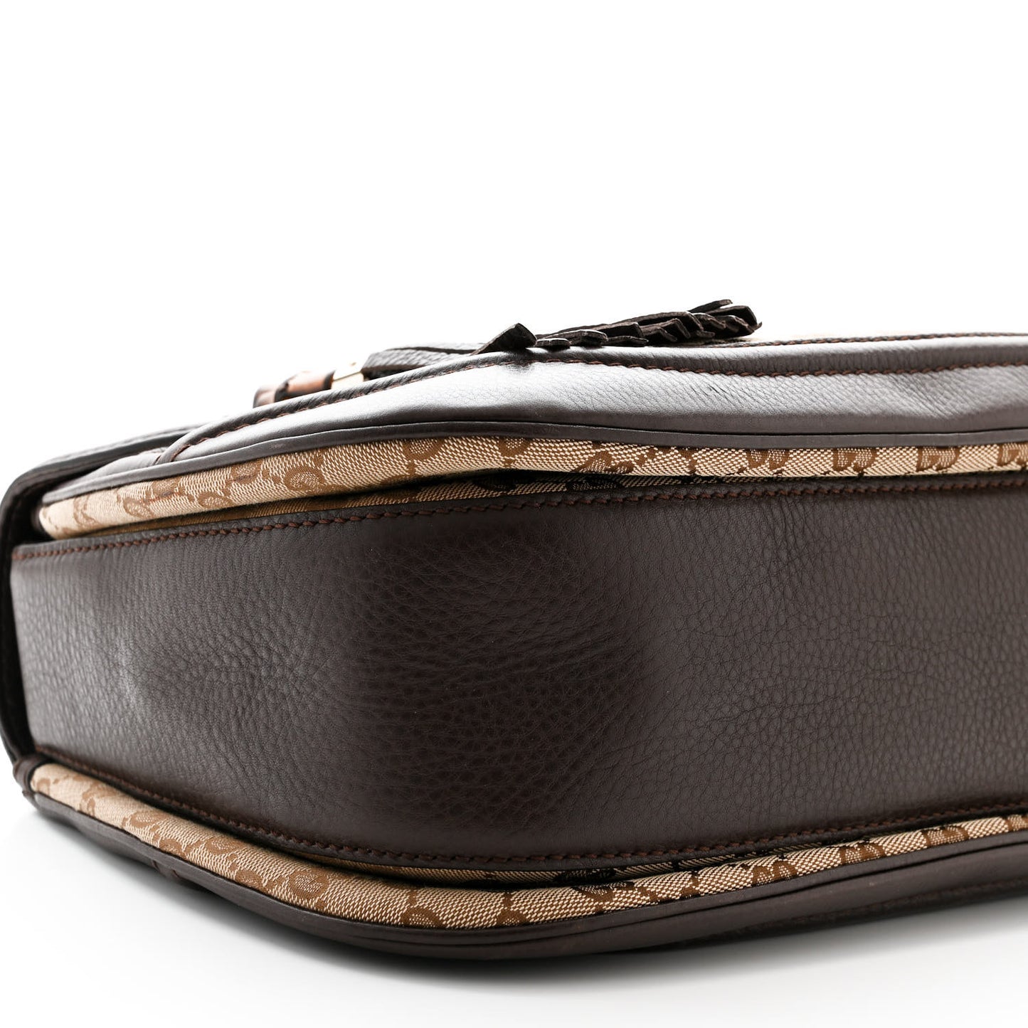 Monogram Large New Bamboo Top Handle Bag Brown