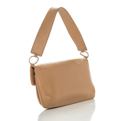 Chanel Calfskin Square Stitched Mademoiselle Shoulder Bag Tan 3 of 7