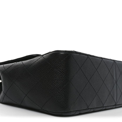 Chanel Caviar Quilted Jumbo Single Flap Black 9 of 10