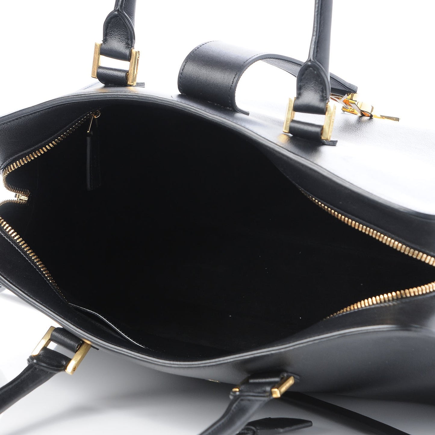 Smooth Calfskin Medium Monogram Cabas Black
