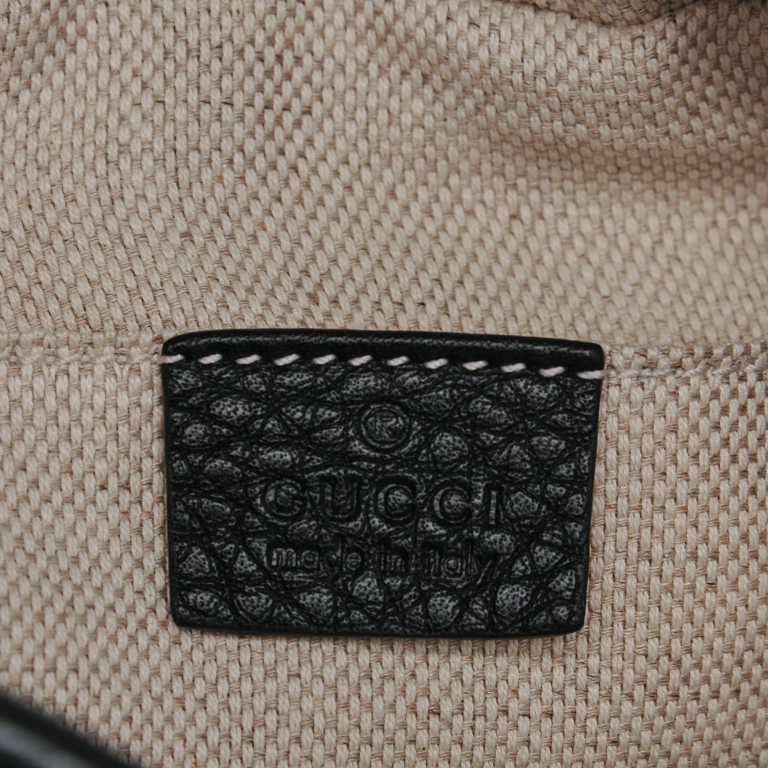 Gucci Pebbled Calfskin Studded Small Soho Disco Bag Black 6 of 7