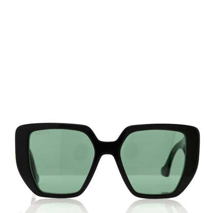 Gucci Acetate Square Frame Sunglasses GG0956S Green Black 2 of 8