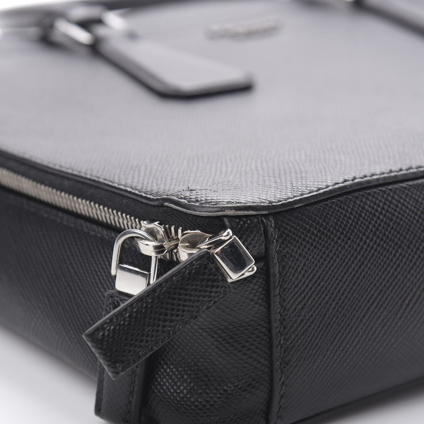 Saffiano Cuir Briefcase Black