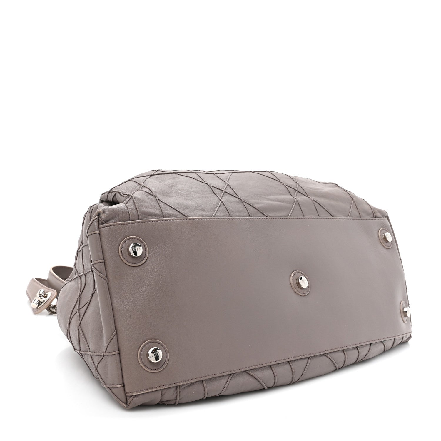 Christian Dior Lambskin Cannage Medium Le Trente Tote Dark Beige 4 of 15