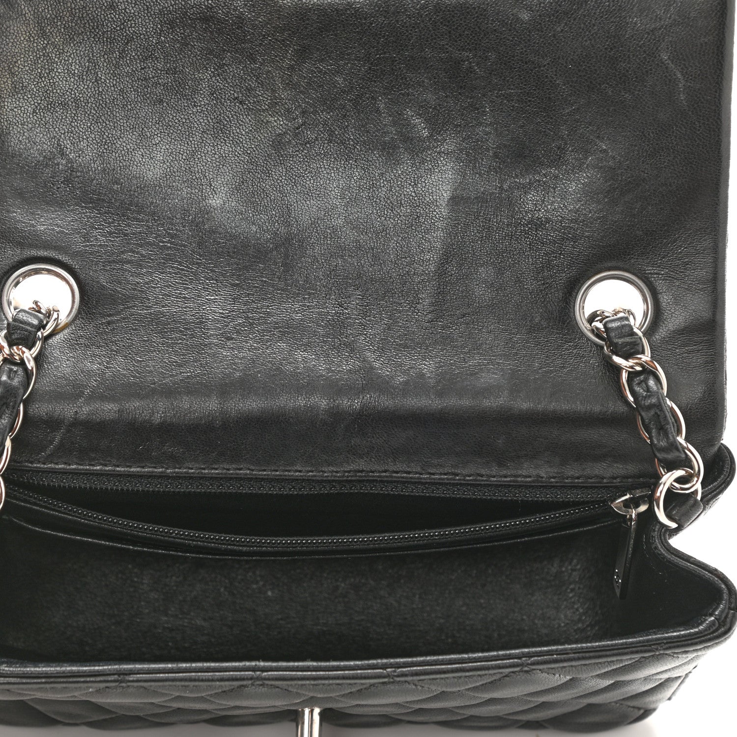 Chanel Lambskin Quilted Mini Rectangular Flap Black 5 of 11