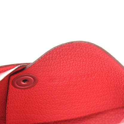 Hermes Chevre Mysore Calvi Card Case Rose Azalee 7 of 8
