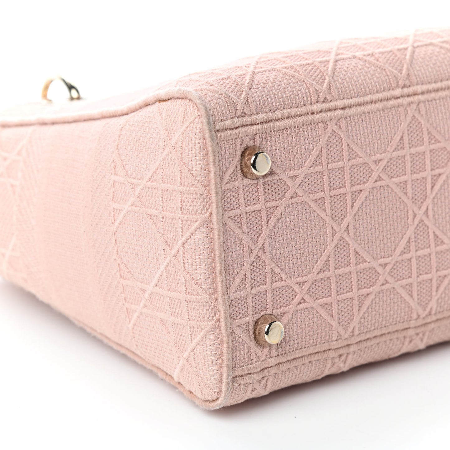 Canvas Embroidered Medium Lady D-Lite Bois De Rose