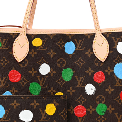 Louis Vuitton LV X YK Monogram Painted Dots Neverfull MM 7 of 9