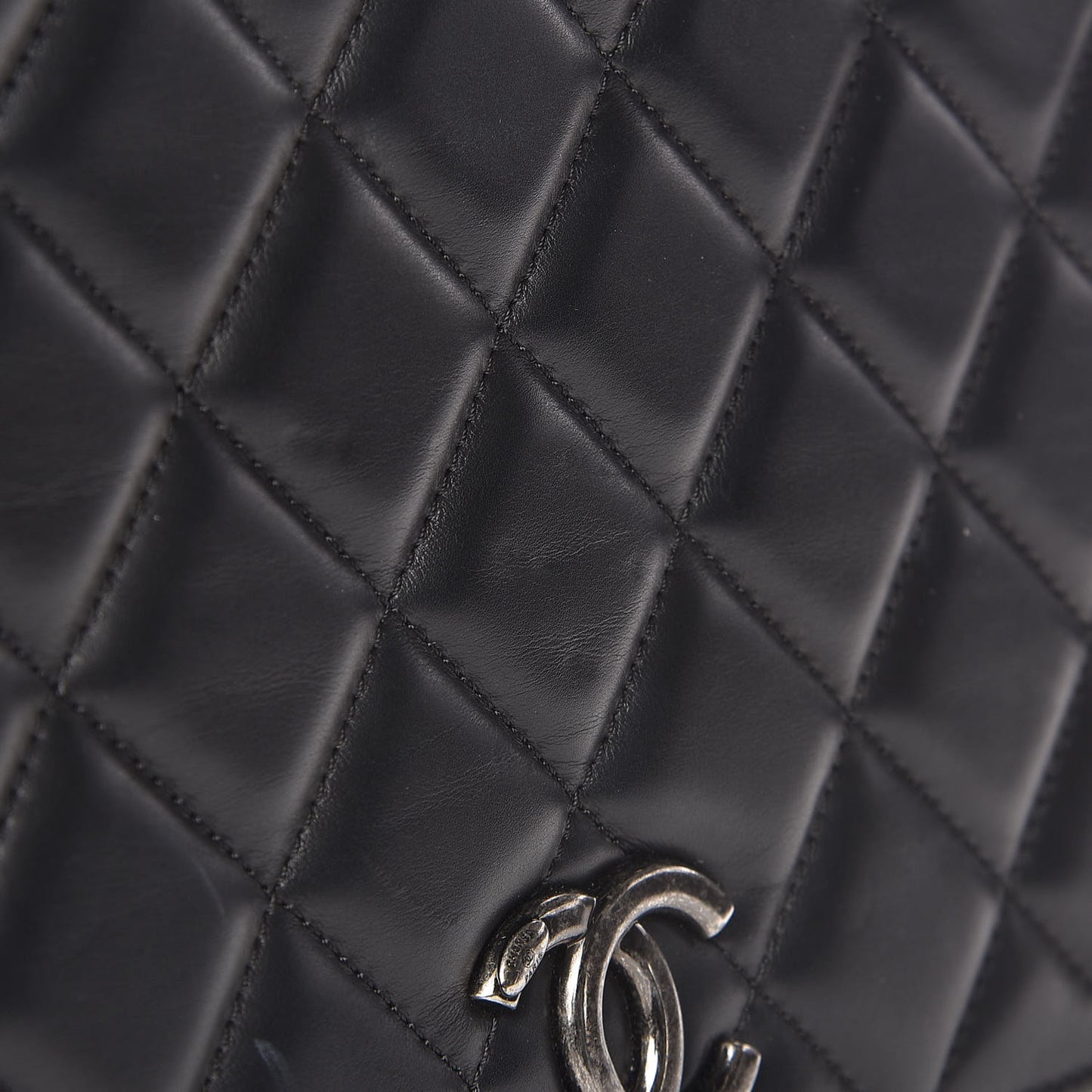 Calfskin Quilted Ballerine Flap Black
