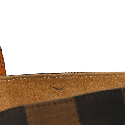 Fendi Pequin Cuoio Vegetale Medium Roll Tote Tobacco Cuoio Miele 7 of 7
