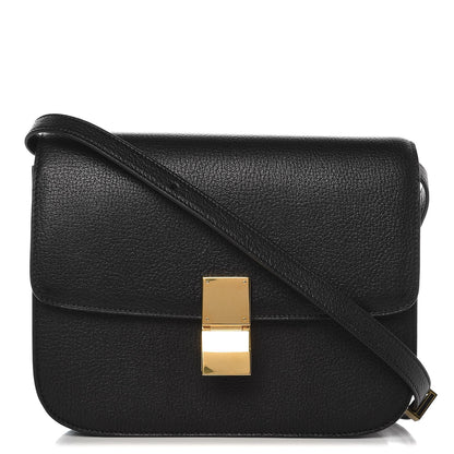Celine Goatskin Medium Classic Box Flap Bag Black 1 of 11
