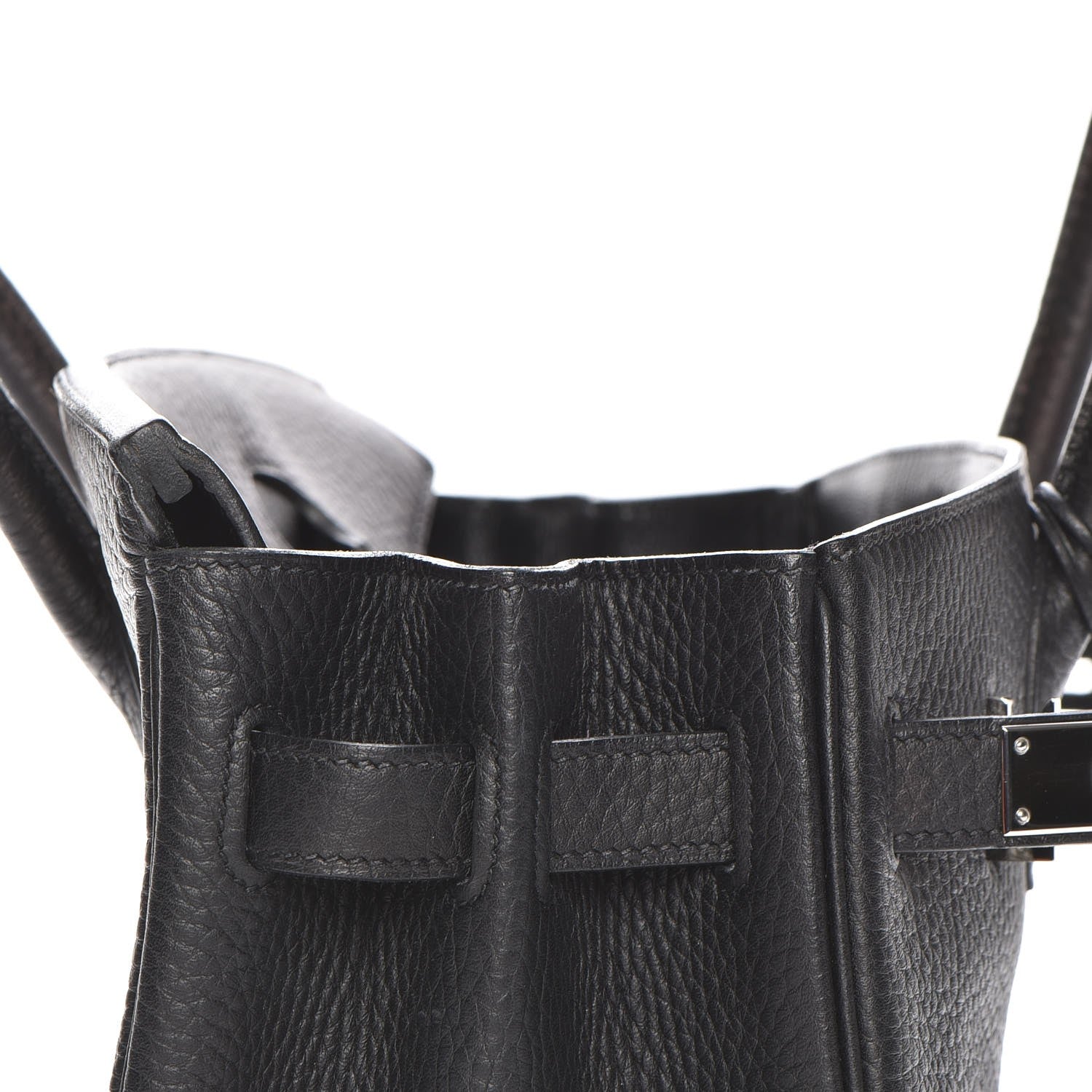 Hermes Taurillon Clemence Birkin 30 Black 9 of 29