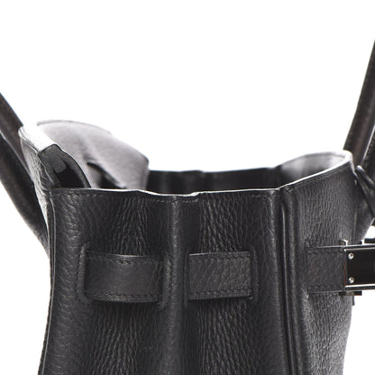 Hermes Taurillon Clemence Birkin 30 Black 9 of 29