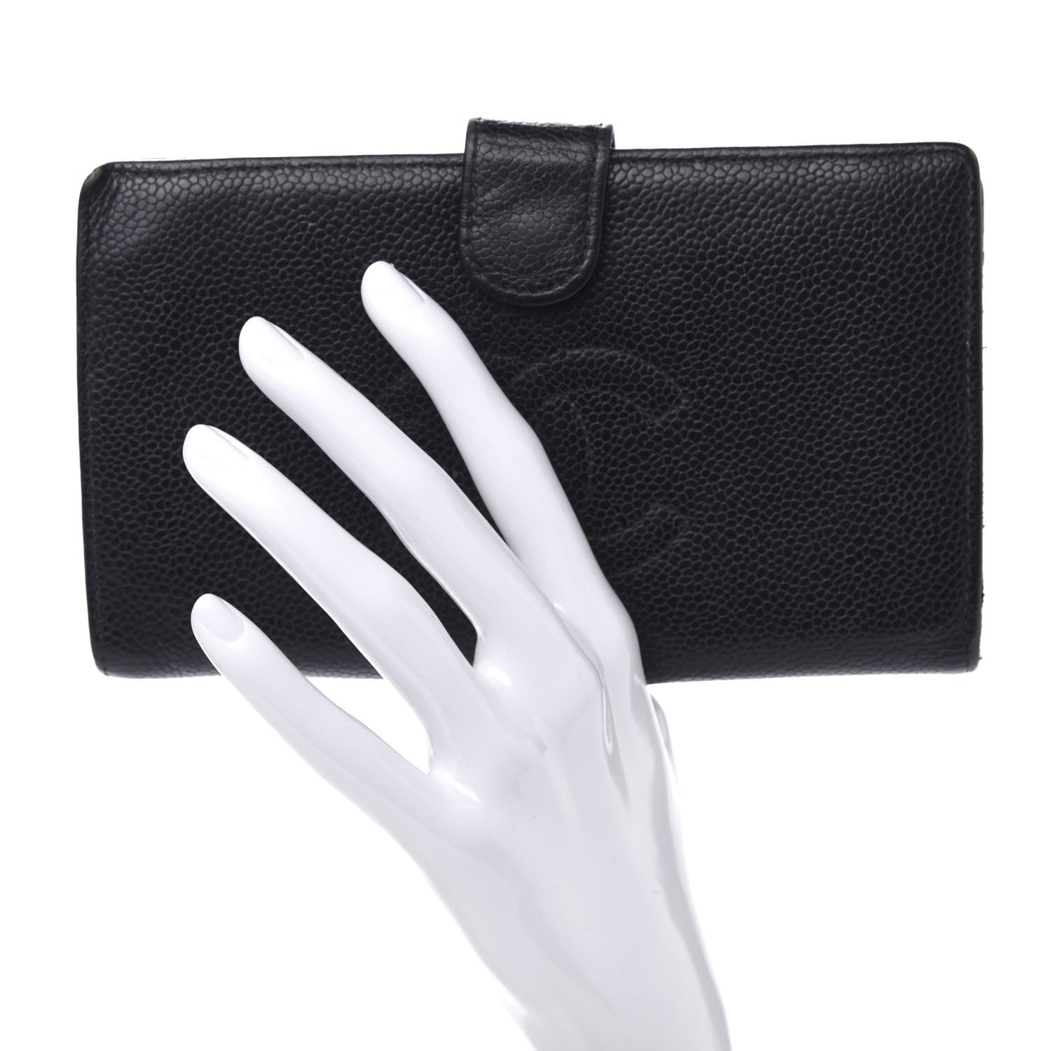 Chanel Caviar Timeless CC French Wallet Black 2 of 13