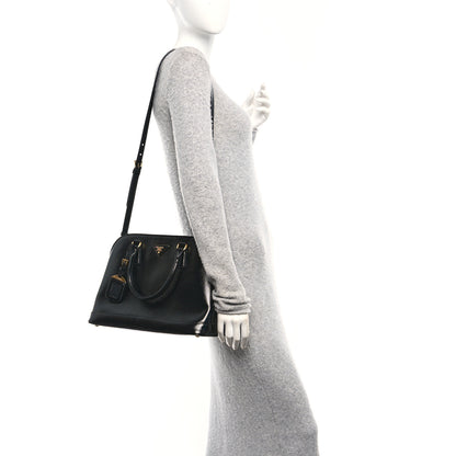 Prada Saffiano Vernice Medium Open Promenade Tote Black 2 of 9