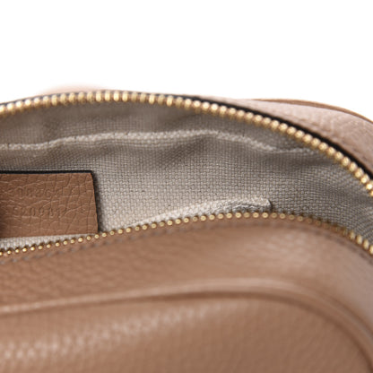 Gucci Pebbled Calfskin Small Soho Disco Bag Camelia 10 of 11