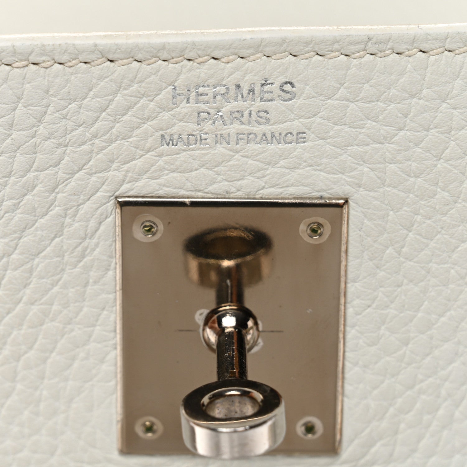 Hermes Taurillon Clemence Kelly Retourne 32 White 6 of 14