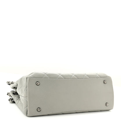 Chanel Caviar Quilted Chanel 3 Accordion Flap Bag Light Grey 4 of 10