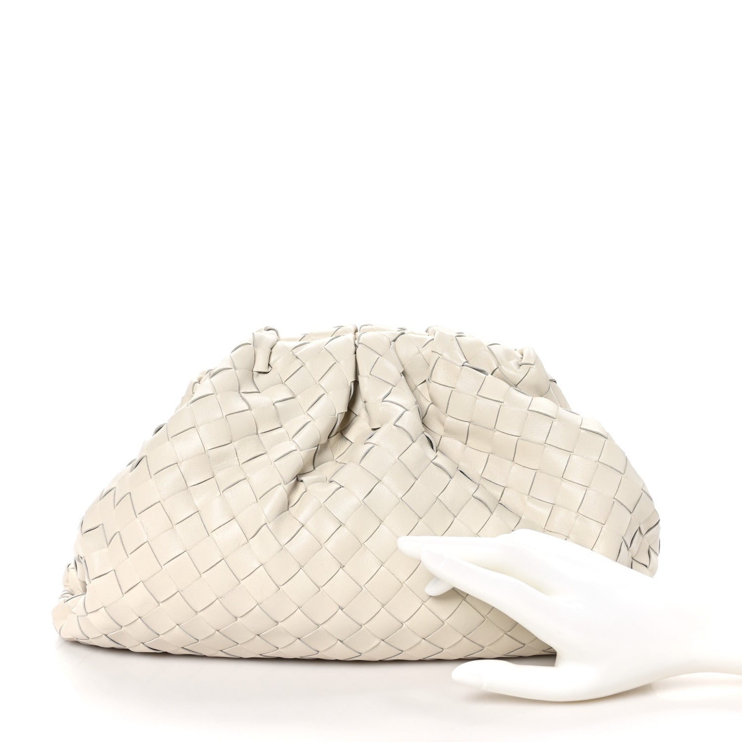 Bottega Veneta Nappa Maxi Intrecciato The Pouch Oversized Clutch Plaster 2 of 10