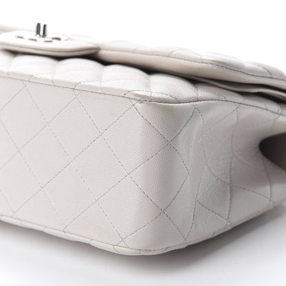Chanel Caviar Quilted Jumbo Double Flap White 7 of 15