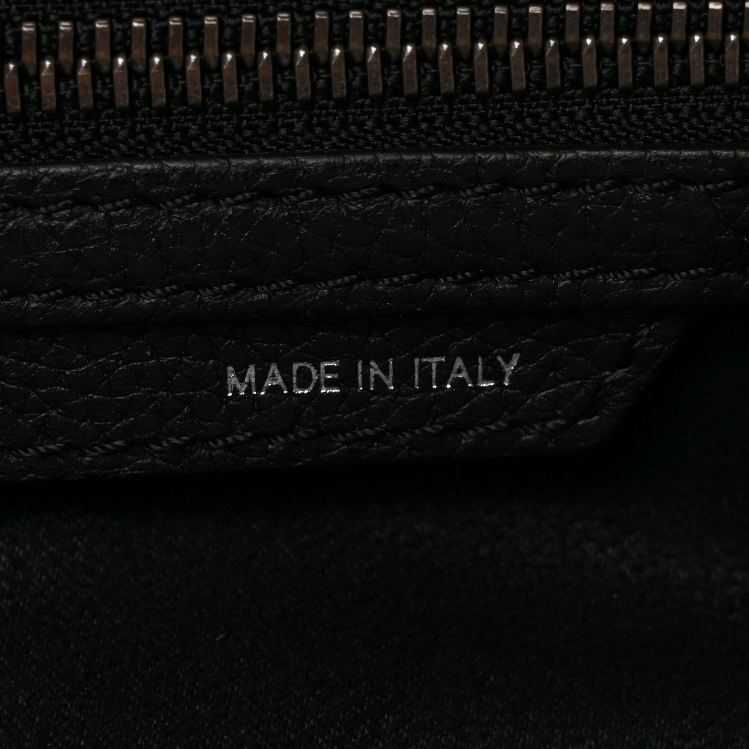 Celine Drummed Calfskin Mini Luggage Black 7 of 12