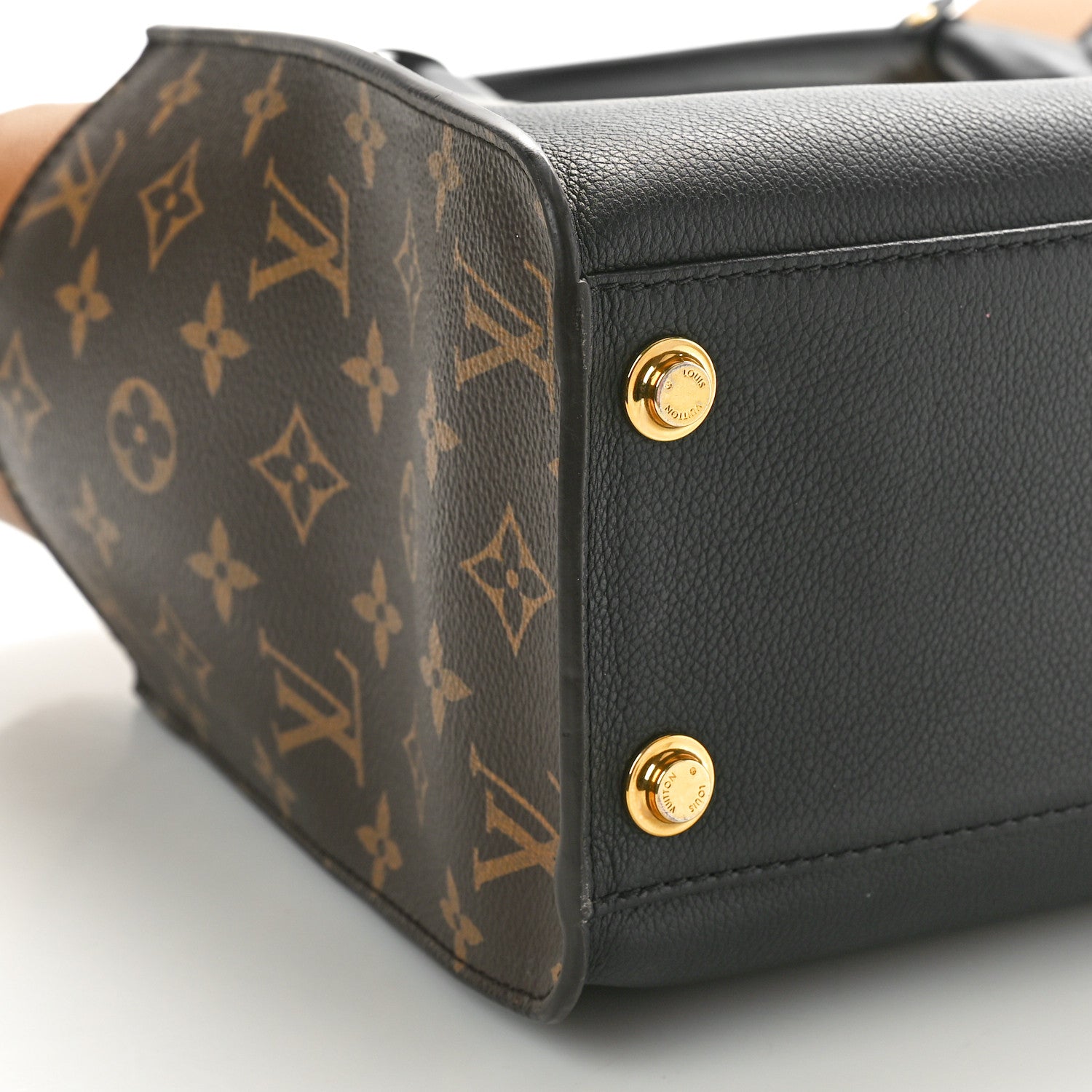 Louis Vuitton Calfskin Monogram On My Side Black 9 of 10