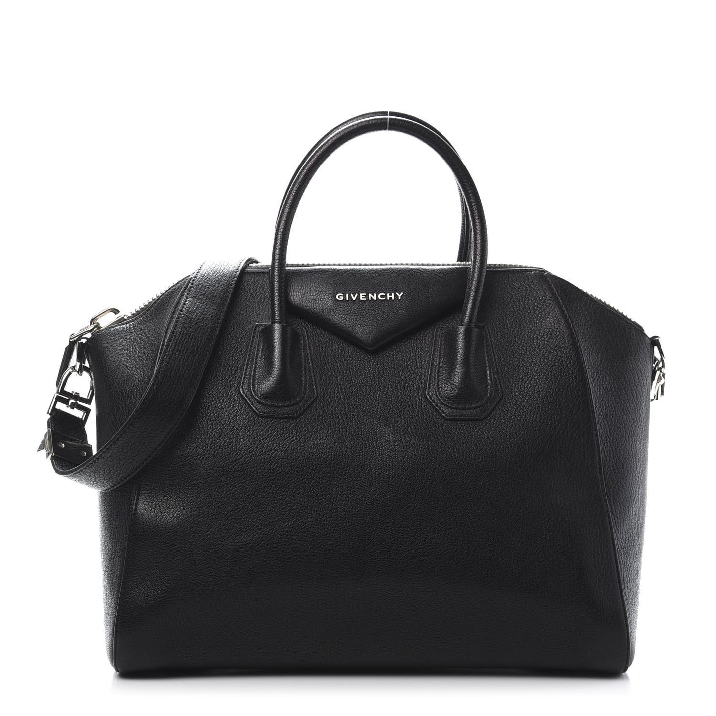 Sugar Goatskin Medium Antigona Black