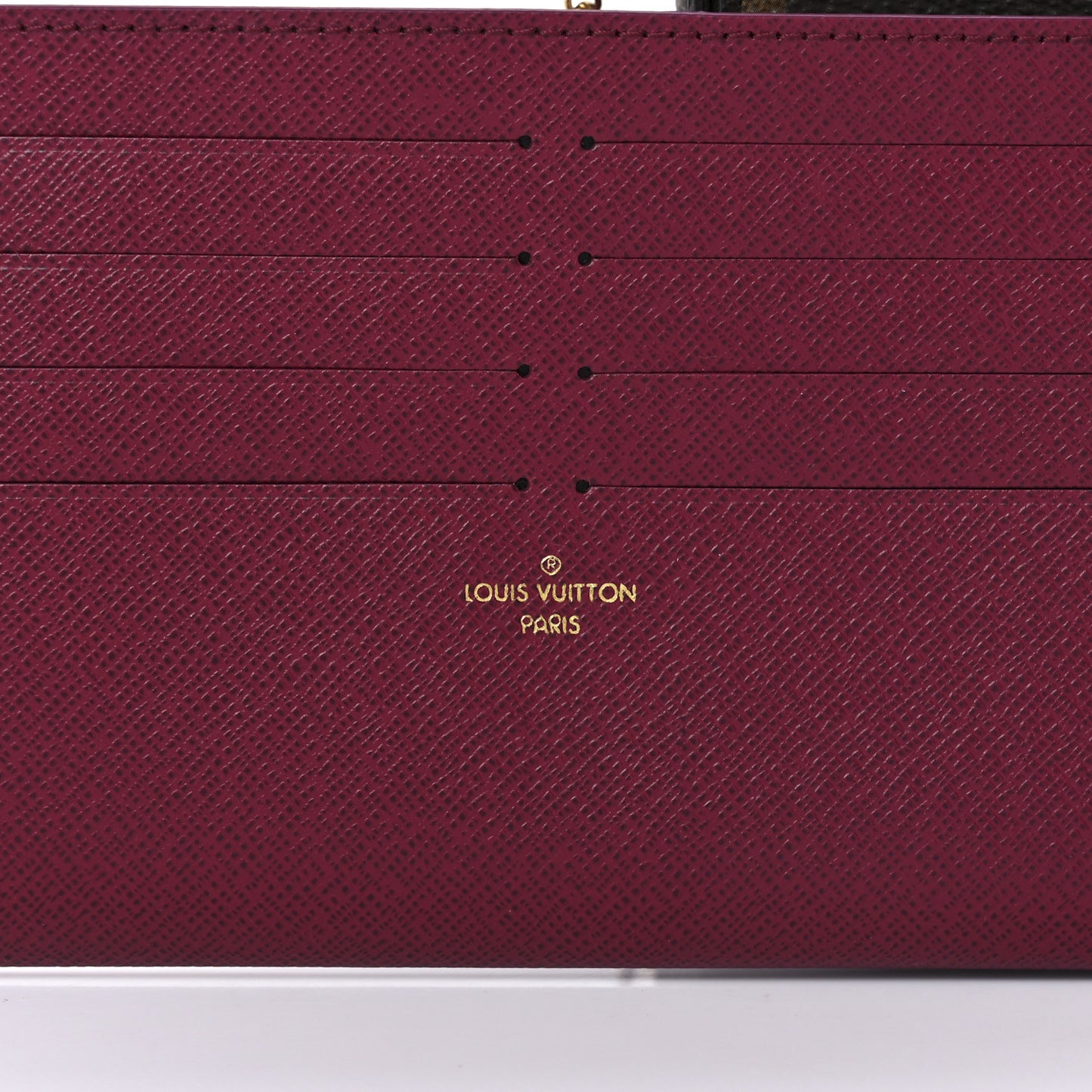 Monogram Pochette Felicie Chain Wallet Fuchsia