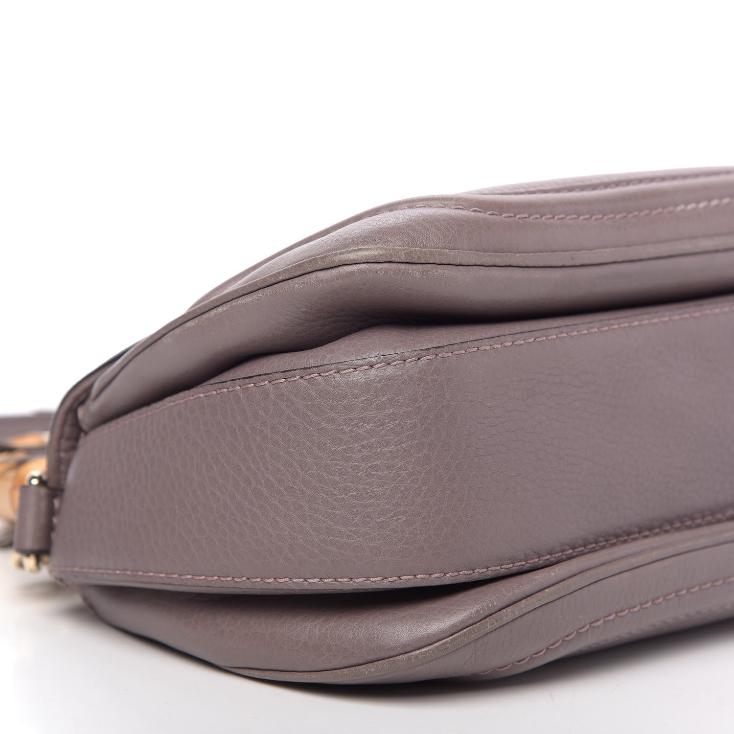Gucci Calfskin Medium New Bamboo Top Handle Bag Mauve 8 of 16