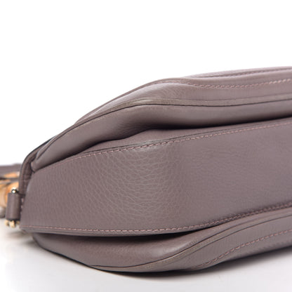 Gucci Calfskin Medium New Bamboo Top Handle Bag Mauve 8 of 16