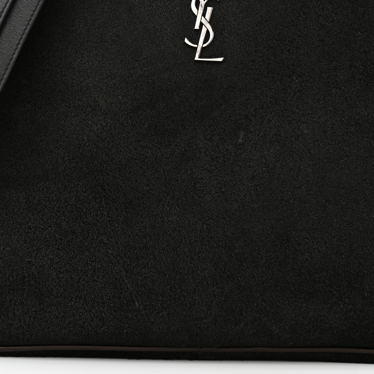 Saint Laurent Suede Flat Messenger Bag Black 11 of 15