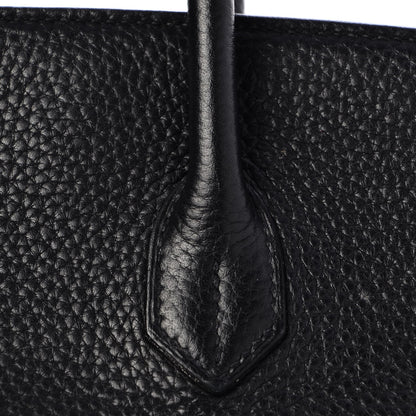 Hermes Taurillon Clemence Birkin 35 Black 32 of 36