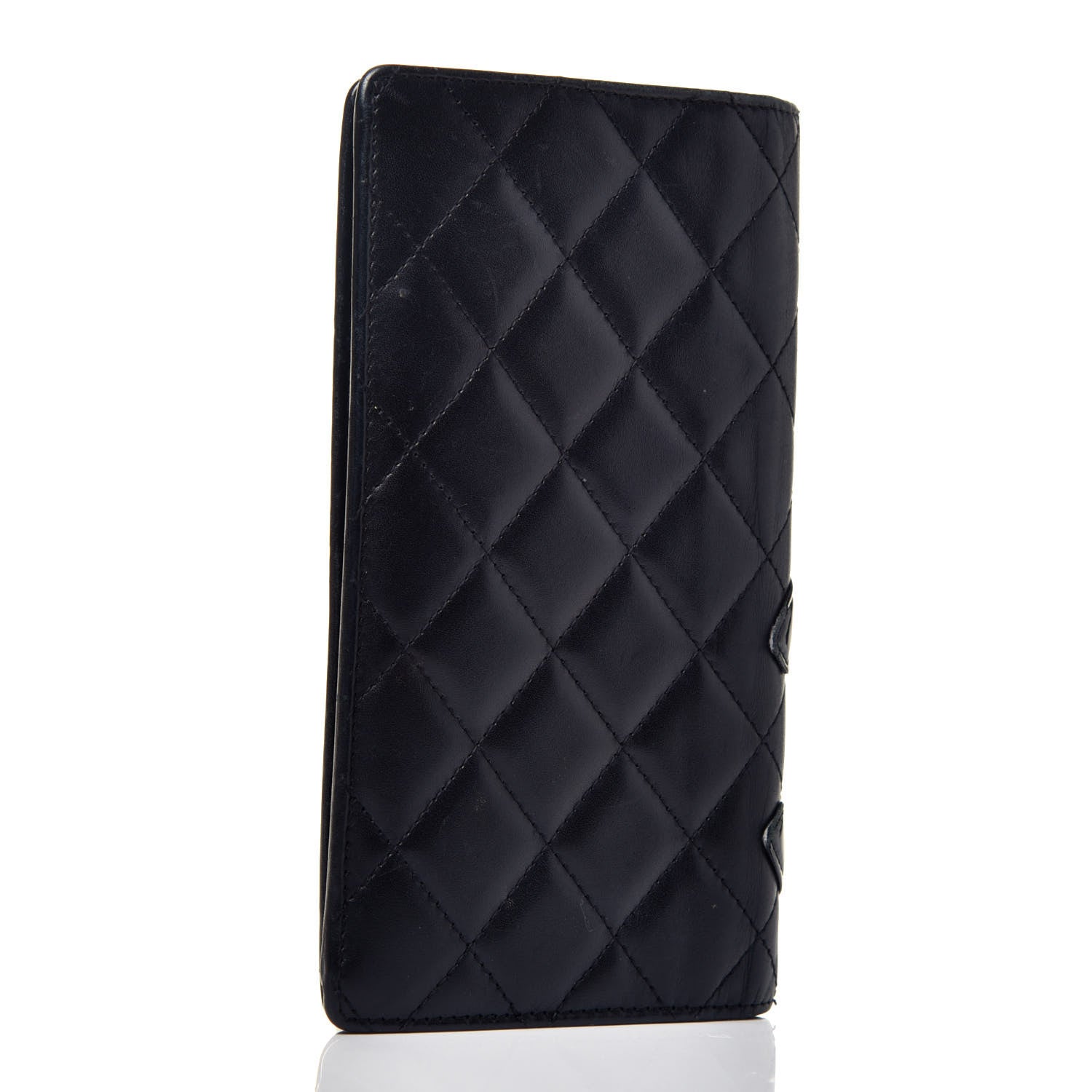 Chanel Calfskin Quilted Cambon Yen Wallet Black 4 of 9