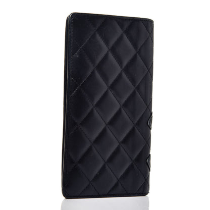 Chanel Calfskin Quilted Cambon Yen Wallet Black 4 of 9
